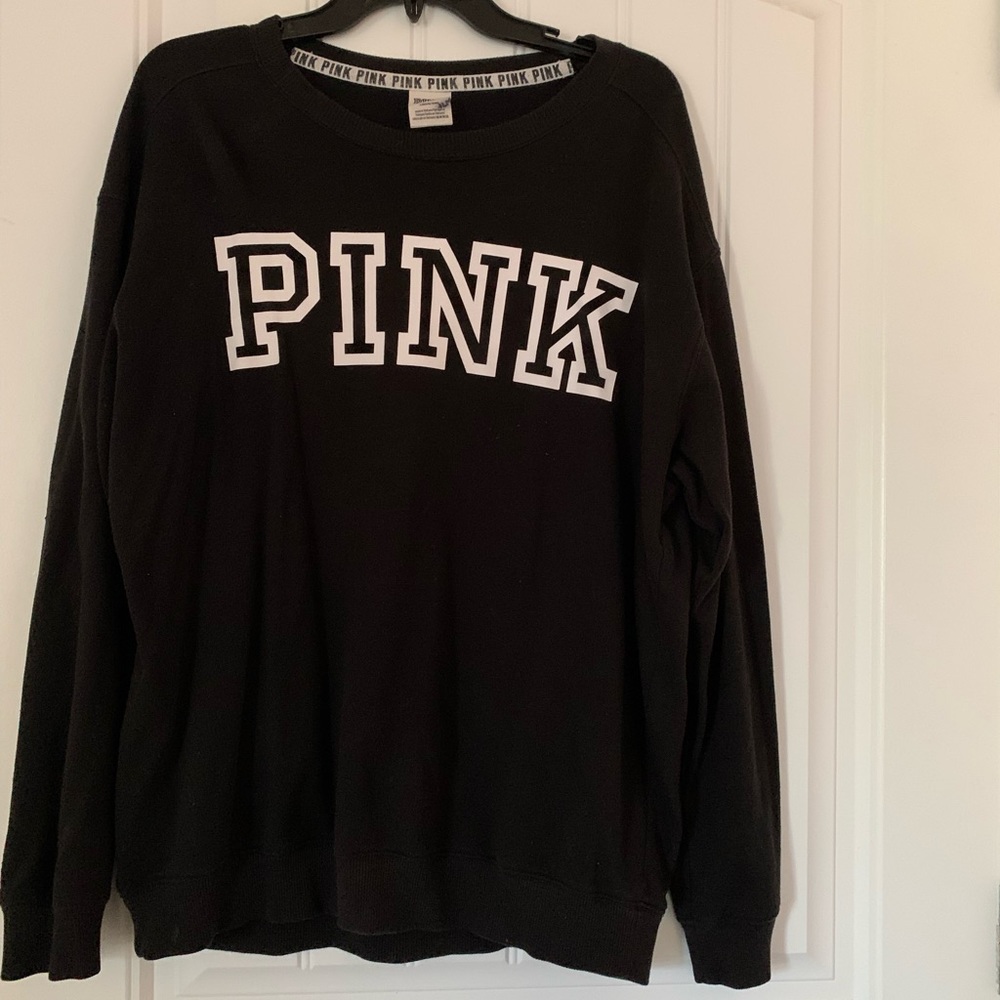 Victors Secret PINK black sweatshirt in womens